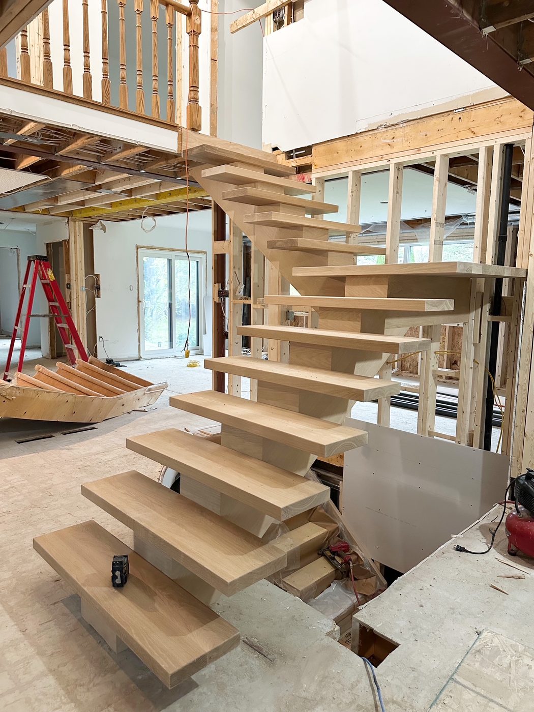 Before · curved oak